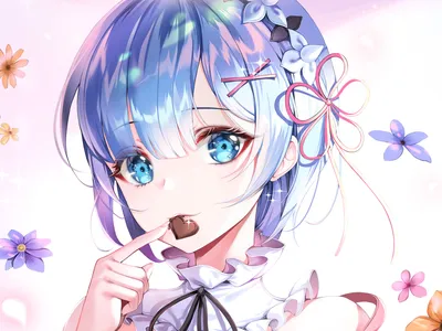 Re: Zero - Rem 2K скачать обои картинки