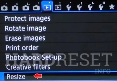 Изменить размер фото CANON EOS Rebel T6i, How To - HardReset.info картинки