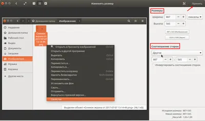 compizomania: Как изменить размер изображения/снимка/фото в Ubuntu/Gnome картинки