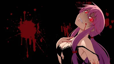 Скачать обои Dark Seductive Yuno Gasai картинки