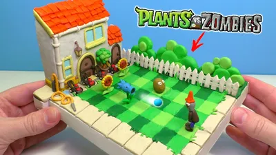 Лепим РАСТЕНИЯ из игры Растения против Зомби - Часть 1 | Plants vs Zombies  - YouTube картинки