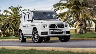 Скачать обои mercedes-benz, amg, g, 63, , , 2019, автомобили,  mercedes-benz, amg, джип, белый, гелик, g63 из раздела Автомобили, в  разрешении 1920x1080 картинки