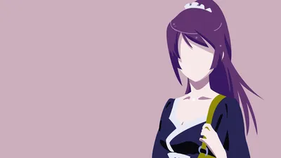 Senjougahara Hitagi из Bakemonogatari Обои для рабочего стола от Zunnn картинки