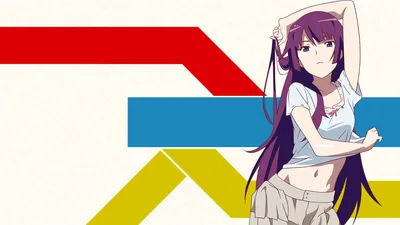 Обои Bakemonogatari Hitagi Senjougahara UHD 4K - Pixelz.cc картинки