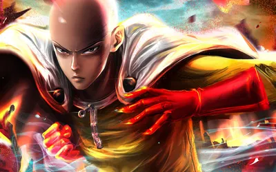 Сайтама One Punch Man 4K Обои #133 картинки