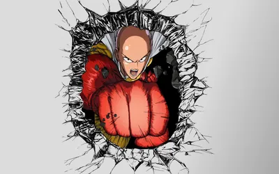 Сайтама One Punch Man 4K Обои #9 картинки