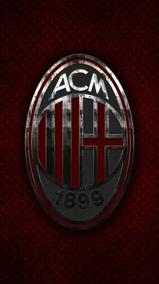 Скачать обои ID: 431184 / Sports AC Milan Phone Wallpaper, Logo, Emblem, Soccer, 750x1334 скачать бесплатно картинки