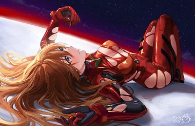 souryuu asuka langley (neon genesis Evangelion и еще 1), нарисованная MeltyRice | Данбуру картинки