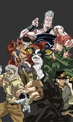 Обои ID: 340755 / Аниме JoJos Bizarre Adventure Phone Wallpaper, Jotaro Kujo, Jean Pierre Polnareff, Joseph Joestar, Mohammed Avdol, JoJos Bizarre Adventure: Stardust Crusaders, 1200x2000 скачать бесплатно картинки