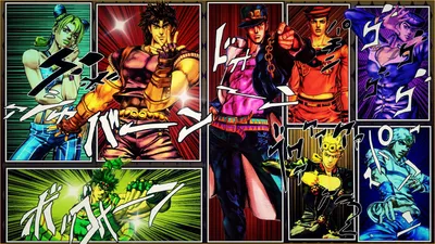 Обои Jojos Bizarre Adventure, Джотаро Куджо, Джонатан картинки