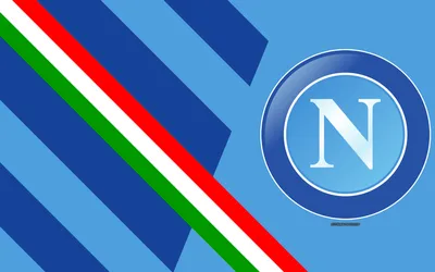 Скачать обои SSC Napoli, 4k, Italian football club, logo, 2D art, blue background, embems, Serie A, Italy, Naples, Flag of Italy, football для монитора с разрешением 3840x2400. Высококачественные обои HD картинки картинки