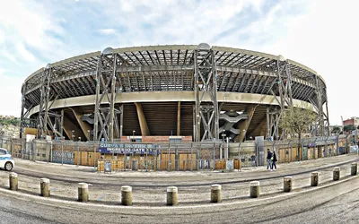 Скачать обои Stadio San Paolo, Saint Paul Stadium, Naples, Italy, SSC Napoli Stadium, Italian Football Stadium, Serie A, Stadiums для монитора с разрешением 2560x1600. Высококачественные обои HD картинки картинки