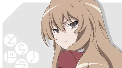 Обои aisaka taiga, toradora, девушка, взгляд, бах, злость картинки