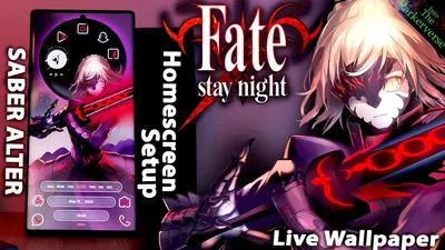 Fate/Stay Night - Saber Alter - Live Wallpaper \ u0026 Настройка Android - Настройка рабочего стола - EP116 - YouTube картинки