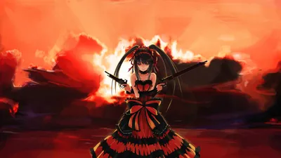 Kurumi Tokisaki Nightmare - Date A Live 4K обои картинки