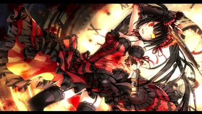 Tokisaki Kurumi Date A Live Anime Girls Wedding Dress Flowers White Обои - Разрешение:4320x7680 - ID:1290625 - wallha.com картинки