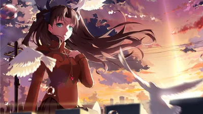 504375 1920x1080 Fate/Stay Night: Unlimited Blade Works, обои Рин Тосака JPG - Rare Gallery HD Wallpapers картинки