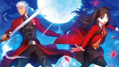 Рин Тосака Арчер Fate Stay Night HD обои для ноутбука картинки