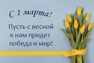 С первым днем весны – подборка картинок, открыток и пожеланий на 1 марта -  Телеграф картинки