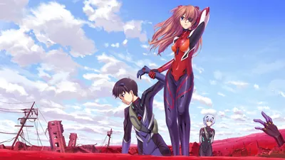 Обои 4k Neon Genesis Evangelion Rei Ayanami Asuka Langley Обои картинки