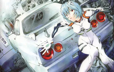 Обои Аянами Рей, Rei Ayanami, Nissan Skyline картинки на рабочий стол, раздел сэйнэн - скачать картинки