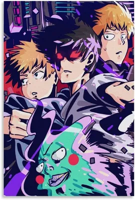 Mob Psycho 100 Anime Kageyama Shigeo Reigen Arataka Comics Борьба с монстрами Цветная художественная обложка Уникальная личность W3jqj Плакат Декоративная живопись Холст Wall Art Плакаты для гостиной Картина для спальни 1 : Amazon.ca: Главная картинки