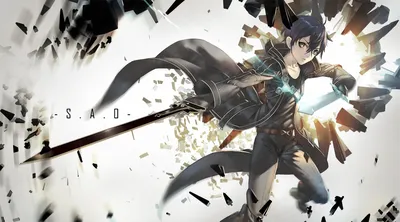 930401 Киригая Казуто, аниме, Sword Art Online, меч, аниме мальчики - Rare Gallery HD Wallpapers картинки