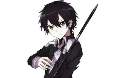 Аниме – Sword Art Online Kazuto Kirigaya Kirito (Sword Art Online) Обои картинки