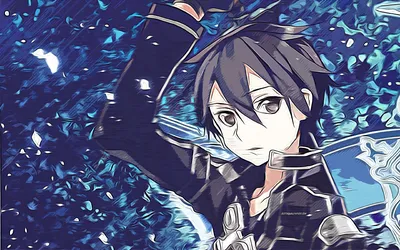 Скачать обои Kazuto Kirigaya, Sword Art Online, 4k, vector art, Kazuto Kirigaya drawing, creative art, Kazuto Kirigaya art, vector drawing, japanese mage, Sword Art Online character, Kirigaya Kazuto для рабочего стола с разрешением картинки