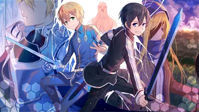 520240 1920x1080 Кирито (Sword Art Online), Юдзио (Sword Art Online), Кадзуто Киригая обои JPG - Rare Gallery HD Wallpapers картинки