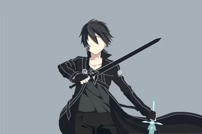 Sword Art Online Kazuto Kirigaya Kirito (Sword Art Online) #Минималистский #1080P #wallpaper #hdwallpaper #de… | Искусство меча, Мастера меча онлайн обои, Искусство меча онлайн картинки