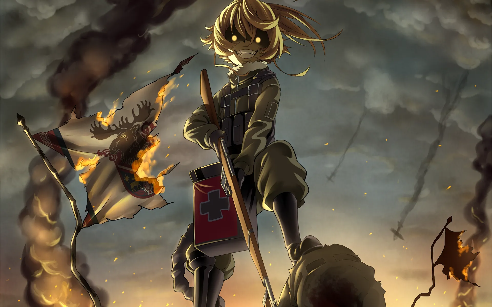 4517532 аниме, Tanya Degurechaff, Youjo Senki, аниме <b>девушки</b>, произведение ...