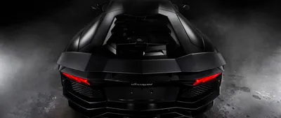 Скачать обои Lamborghini Aventador Matte Black, Lamborghini, Aventador,  Matte, Черный в разрешении 2560x1080 на рабочий стол картинки