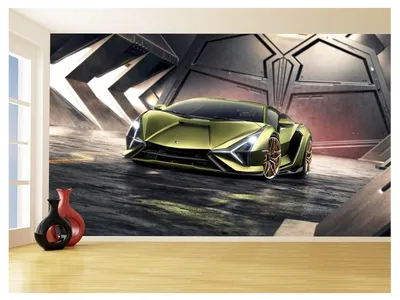 Автомобильные 3D обои Lamborghini V12 Sian 3,5M Car216 - купить по выгодной  цене | AliExpress картинки