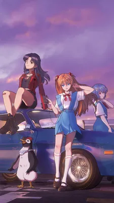 2160x3840 Neon Genesis Evangelion Asuka Langley Soryu Katsuragi Misato Ayanami Rei 5k Sony Xperia X,XZ,Z5 Premium HD 4k обои, изображения, фон, фото и картинки картинки