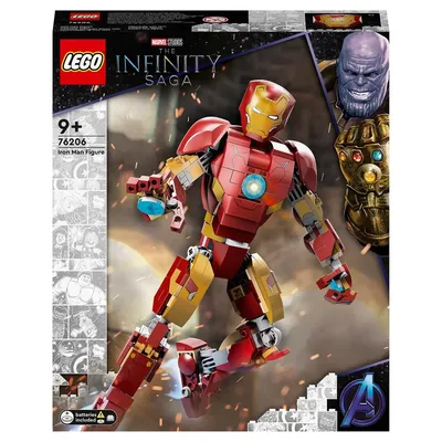 Купить 76206 Lego Marvel Фигурка Железного человека, Лего Супергерои Marvel  в Алматы от компании \ картинки