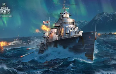 Обои морской бой, World of Warships, Мир Кораблей картинки на рабочий стол,  раздел игры - скачать картинки