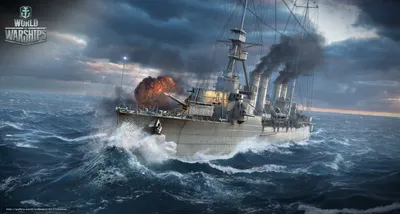 Скачать обои World of Warships, Marblehead, Мир кораблей, крейсер бесплатно  для рабочего стола в разрешении 3500x1875 — картинка №632739 картинки