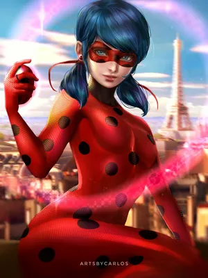 Фото Маринетт Дюпэн-Чэн / Marinette Dupain Cheng из мультсериала Леди Баг и  Супер-Кот / Miraculous: Tales of Ladybug \u0026 Cat Noir, by artsbycarlos картинки