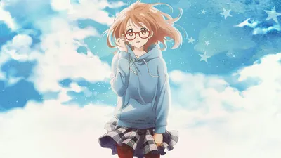 kyoukai no kanata kuriyama mirai megane колготки юбка лифт tagme обои |#469629 | картинки