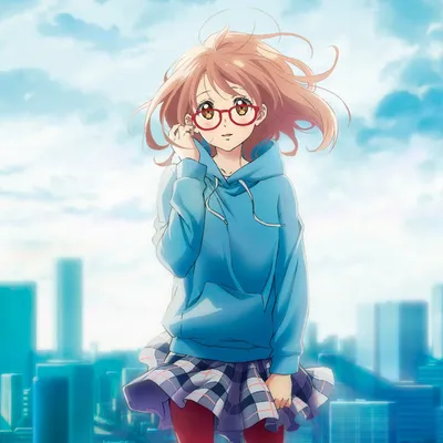 2048x2048 Kyoukai No Kanata Anime Girl Kuriyama Mirai Ipad Air HD 4k обои, изображения, фон, фото и картинки картинки