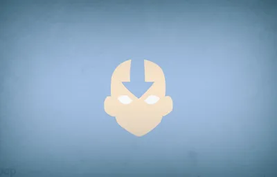 Обои минимализм, Avatar, аватар, синий фон, blo0p, Avatar: The Last  Airbender, Aang картинки на рабочий стол, раздел минимализм - скачать картинки