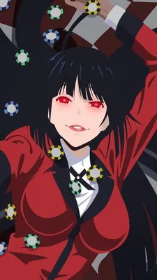 Yumeko Jabami, Kakegurui, красные глаза, покер, аниме, 1080x1920 Обои | Милые фоны для компьютера, Аниме рисунки, Аниме обои на телефон картинки