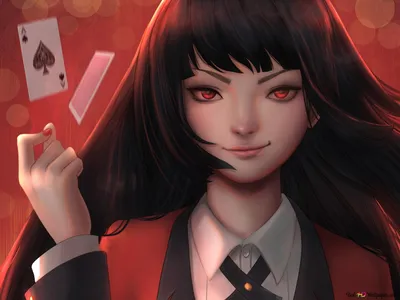 Компульсивный игрок: Kakegurui - Yumeko Jabami 2K обои скачать картинки