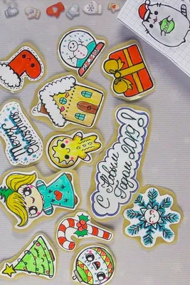 НОВОГОДНИЕ НАКЛЕЙКИ своими руками! БЕЗ КЛЕЯ! Сами рисуем) #diy #stickers  #christmascrafts #crafts #наклейки #своимируками #н… | Наклейки, Рисунки,  Раскраски дисней картинки