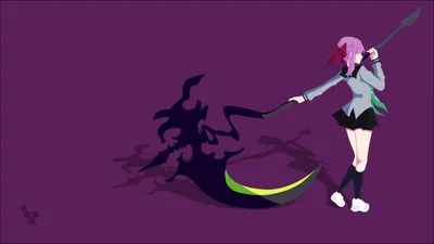 Hiiragi Shinoa, Scythe, Vectors, Vector Art, Simple Background, Anime Girls Wallpapers HD / Обои для рабочего стола и мобильного телефона картинки