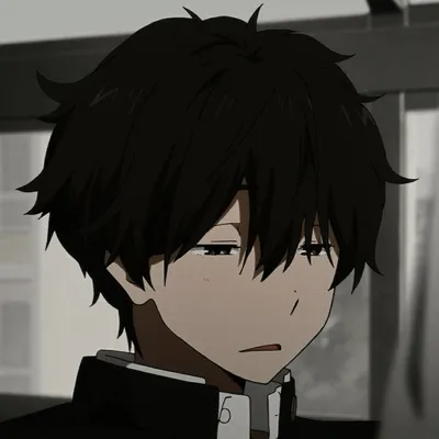 Скачать обои Aesthetic Anime Boy Icon Houtarou Oreki картинки