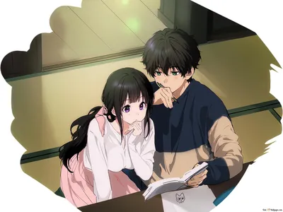 Hyouka (Аниме) - Eru Chitanda \ u0026 Houtarou Oreki HD обои скачать картинки