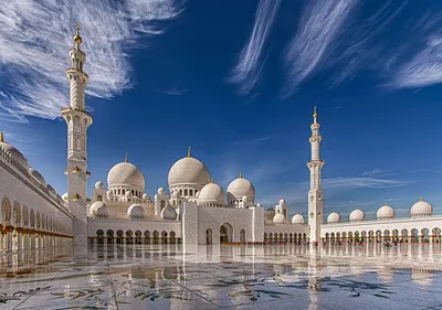 Обои для рабочего стола ОАЭ Sheikh Zayed Grand Mosque, Abu Dhabi картинки