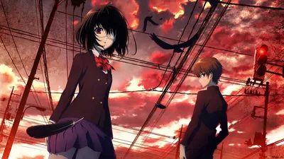 Другой - Mei Misaki & Kouichi Sakakibara HD обои скачать картинки